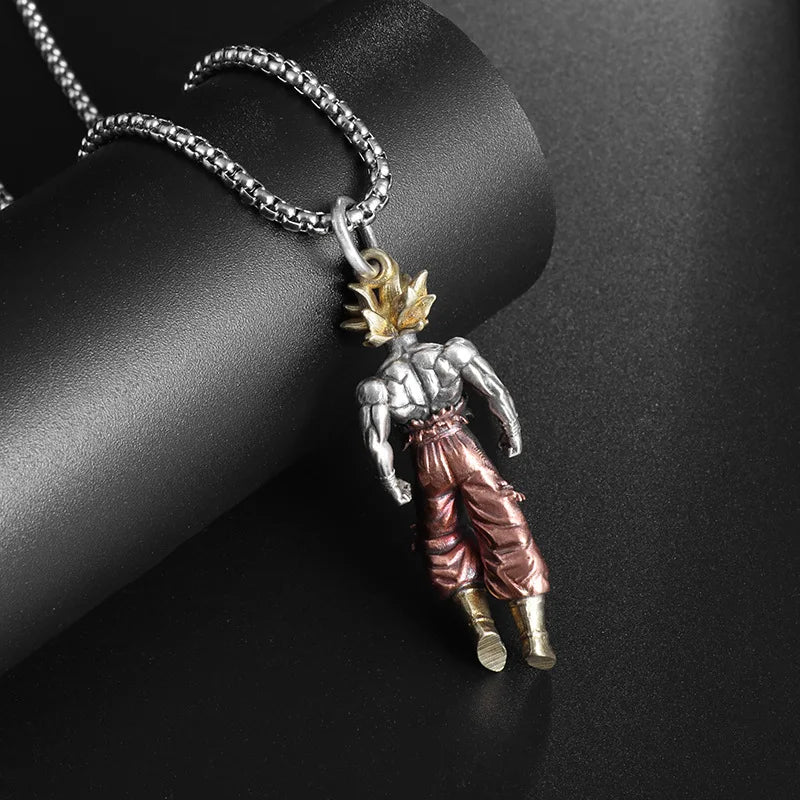 Son Goku Metal Anime Necklace